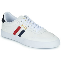 Schuhe Herren Sneaker Low Polo Ralph Lauren COURT VLC-SNEAKERS-LOW TOP LACE Cremefarben