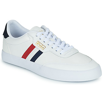 Schuhe Herren Sneaker Low Polo Ralph Lauren COURT VLC-SNEAKERS-LOW TOP LACE Cremefarben