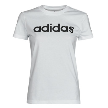 Kleidung Damen T-Shirts Adidas Sportswear LIN T-SHIRT Weiß