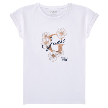 Kleidung Mädchen T-Shirts Guess TEURO Weiß