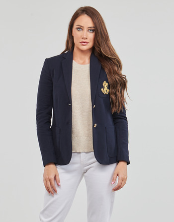 Kleidung Damen Jacken / Blazers Lauren Ralph Lauren ANFISA-LINED JACKET Marineblau