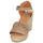 Schuhe Damen Leinen-Pantoletten mit gefloch Xti 44294-TAUPE Golden