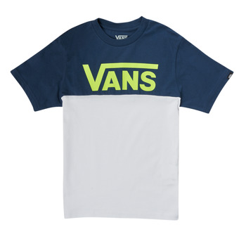 Kleidung Jungen T-Shirts Vans VANS CLASSIC BLOCK SS Marineblau / Grau
