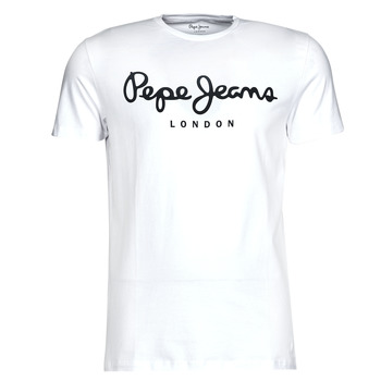 Kleidung Herren T-Shirts Pepe jeans ORIGINAL STRETCH Weiß