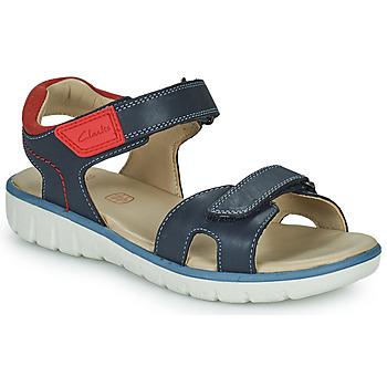 Schuhe Kinder Sandalen / Sandaletten Clarks Roam Surf K Marineblau / Rot