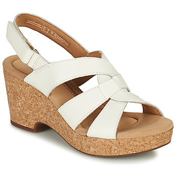 Schuhe Damen Sandalen / Sandaletten Clarks Giselle Beach Weiß