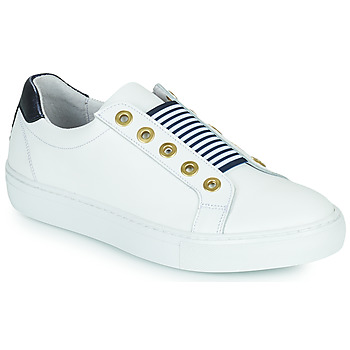 Schuhe Damen Sneaker Low Myma 5433MY Weiß / Marineblau