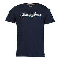 Kleidung Herren T-Shirts Jack & Jones JORTONS Marineblau