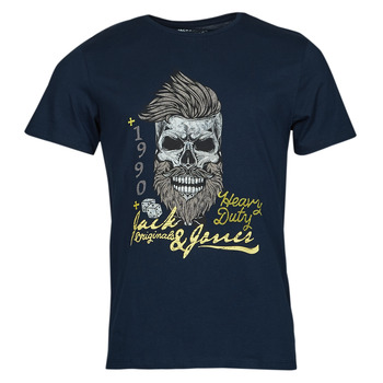Kleidung Herren T-Shirts Jack & Jones JORDOME Marineblau