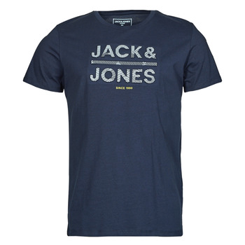 Kleidung Herren T-Shirts Jack & Jones JCOGALA Marineblau