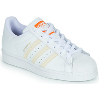 Schuhe Damen Sneaker Low adidas Originals SUPERSTAR Weiß / Beige / Orange