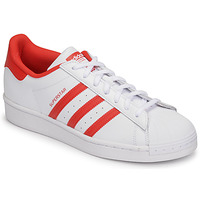 Schuhe Sneaker Low adidas Originals SUPERSTAR Weiß / Rot