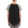 Abbigliamento Donna T-shirt maniche corte Lollipops PADELINE TOP Nero / Grigio