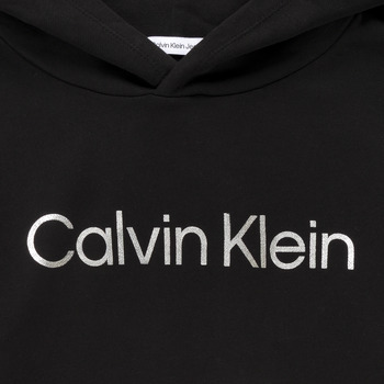 Calvin Klein Jeans INSTITUTIONAL SILVER LOGO HOODIE 