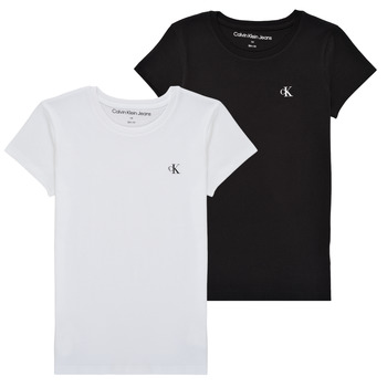 Kleidung Mädchen T-Shirts Calvin Klein Jeans 2-PACK SLIM MONOGRAM TOP Bunt