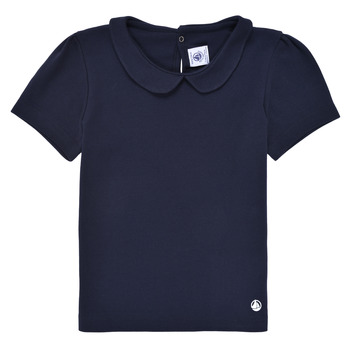 Kleidung Mädchen T-Shirts Petit Bateau BECHI Marineblau