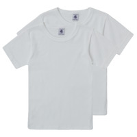 Kleidung Jungen T-Shirts Petit Bateau TOM Weiß