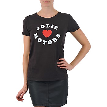 Kleidung Damen T-Shirts Kulte LOUISA JOLIEMOTOR 101954 NOIR Schwarz