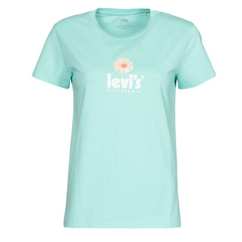 Kleidung Damen T-Shirts Levi's THE PERFECT TEE Poster / Chest / Blau