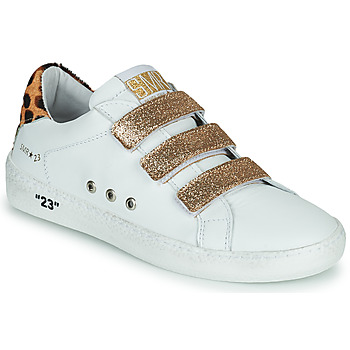 Schuhe Mädchen Sneaker Low Semerdjian GARBIS Weiß / Golden