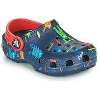 Schuhe Jungen Pantoletten / Clogs Crocs CLASSIC EASY ICON CLOG T Marineblau