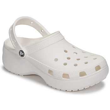 Schuhe Damen Pantoletten / Clogs Crocs CLASSIC PLATFORM CLOG W Weiß