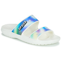 Schuhe Damen Pantoffel Crocs CLASSIC CROCS SOLARIZED SANDAL Weiß / Blau