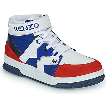Schuhe Jungen Sneaker High Kenzo K29074 Blau / Weiß / Rot