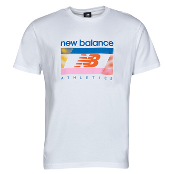 Kleidung Herren T-Shirts New Balance ATEEH AMP TEEEE Weiß
