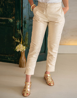 Kleidung Damen 5-Pocket-Hosen Céleste LEA Golden / Beige