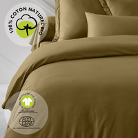 Maison & Déco Parures de lit Today HC 220/240 Coton TODAY Organic Bronze 