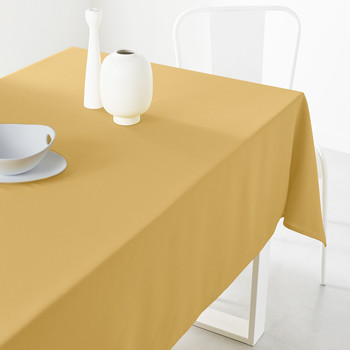 Home Tischdecke Today Nappe 150/250 Polyester TODAY Essential Ocre Gelb