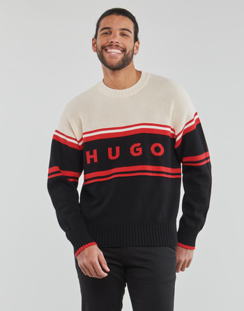 Kleidung Herren Pullover HUGO Sopid Beige / Rot