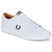 Schuhe Herren Sneaker Low Fred Perry BASELINE LEATHER Weiß / Marineblau