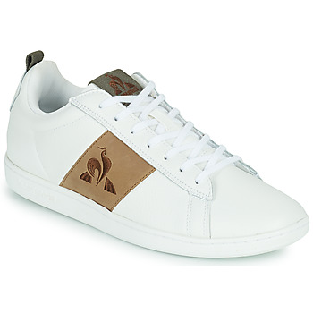 Schuhe Herren Sneaker Low Le Coq Sportif COURTCLASSIC WORKWEAR LEATHER Weiß / Braun,