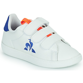 Schuhe Herren Sneaker Low Le Coq Sportif COURTSET PS SPORT Weiß / Orange / Blau