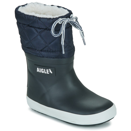 Schuhe Kinder Gummistiefel Aigle GIBOULEE 2 Marineblau / Weiß