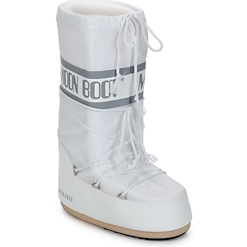 Schuhe Damen Schneestiefel Moon Boot CLASSIC Weiß / Silbrig