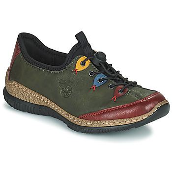 Schuhe Damen Sneaker Low Rieker N3271-54 Khaki
