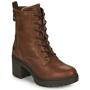 Schuhe Damen Low Boots Mustang 1409504-3 Kognac