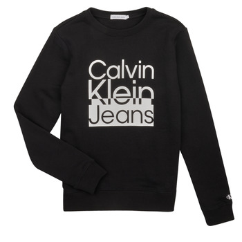 Kleidung Jungen Sweatshirts Calvin Klein Jeans BOX LOGO SWEATSHIRT    