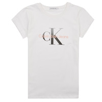 Vêtements Fille T-shirts manches courtes Calvin Klein Jeans GRADIENT MONOGRAM T-SHIRT 