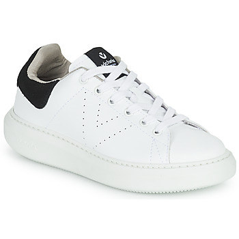 Schuhe Damen Sneaker Low Victoria MILAN EFECTO PIEL & SERR Weiß