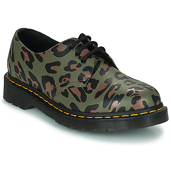 Schuhe Damen Boots Dr. Martens 1461 Smooth Distorted Leopard Khaki
