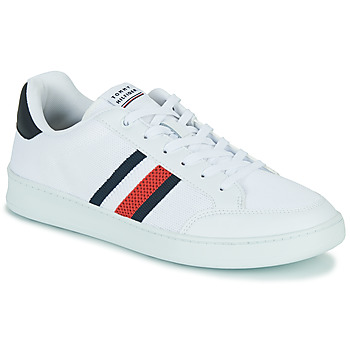 Schuhe Herren Sneaker Low Tommy Hilfiger Retro Cupsole Knit Mix Stripes Weiß