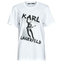 Kleidung T-Shirts Karl Lagerfeld KARL ARCHIVE OVERSIZED T-SHIRT Weiß
