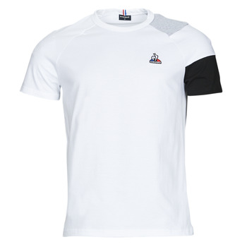 Kleidung Herren T-Shirts Le Coq Sportif BAT TEE SS N 1 Weiß / Grau