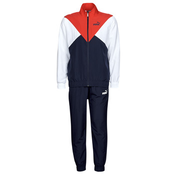 Kleidung Herren Jogginganzüge Puma WOVEN SUIT CL Marineblau / Weiß / Rot