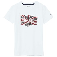 Kleidung Jungen T-Shirts Pepe jeans FLAG LOGO SS Weiß