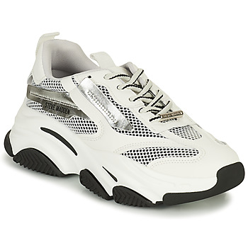 Schuhe Damen Sneaker Low Steve Madden POSSESSION Weiß / Silbrig